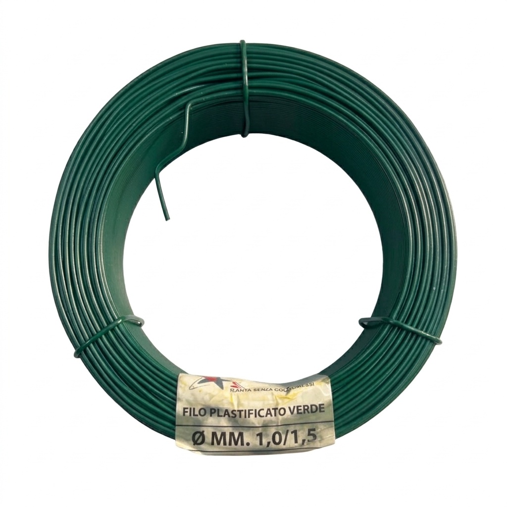 FILO PLASTIFICATO VERDE MM.1/1,5 MT.100