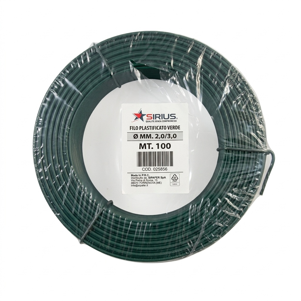 FILO PLASTIFICATO VERDE MM.2-3 MT.100
