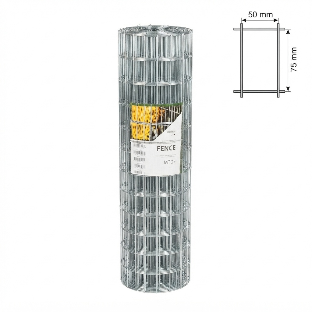 RETE ZINCATA H.200 MM.50X75 MT.25