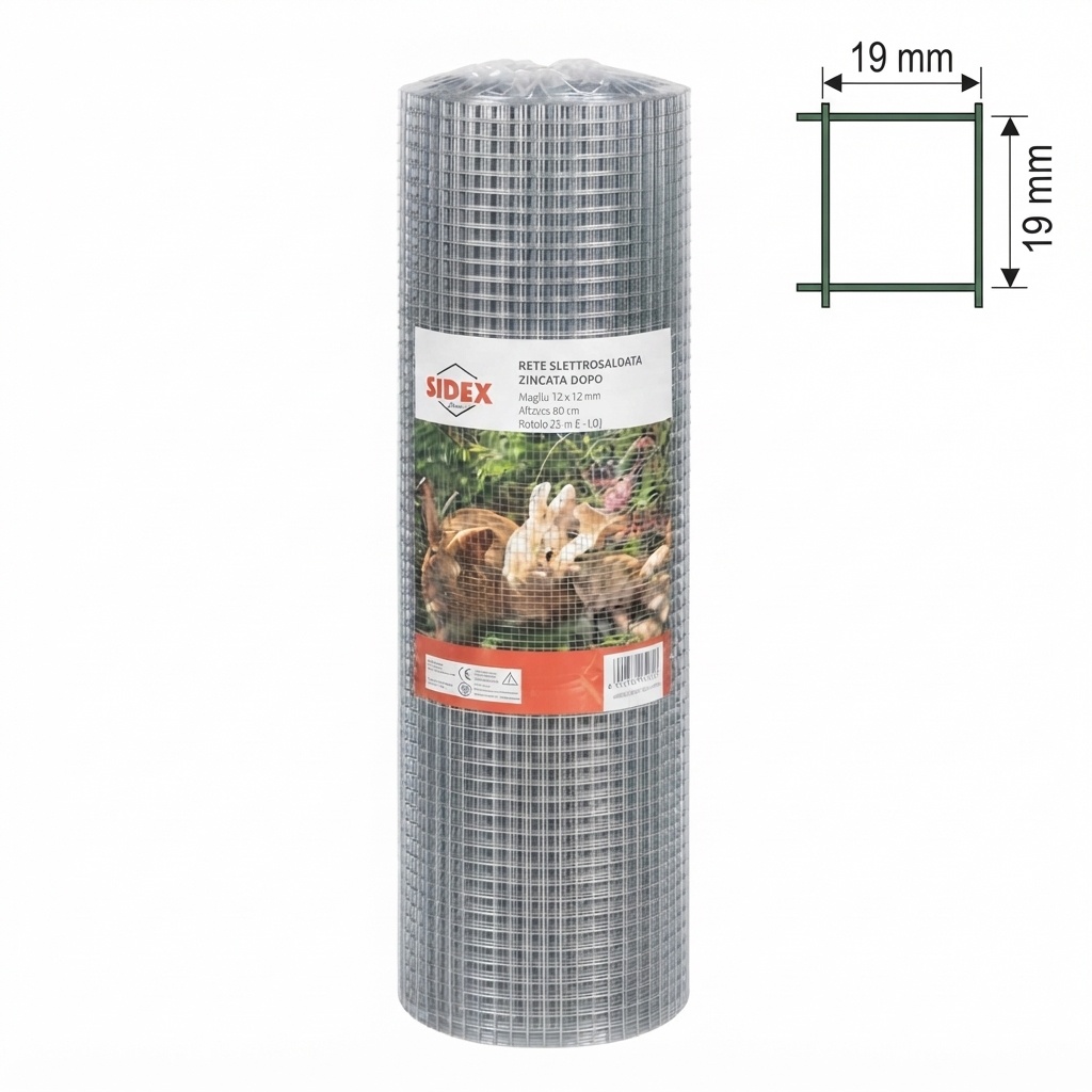 RETE ZINCATA MM.19X19 MT.25