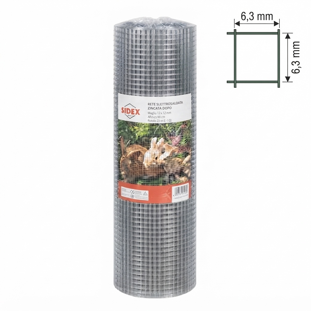 RETE ZINCATA MM.6X6 H.50 MT.25