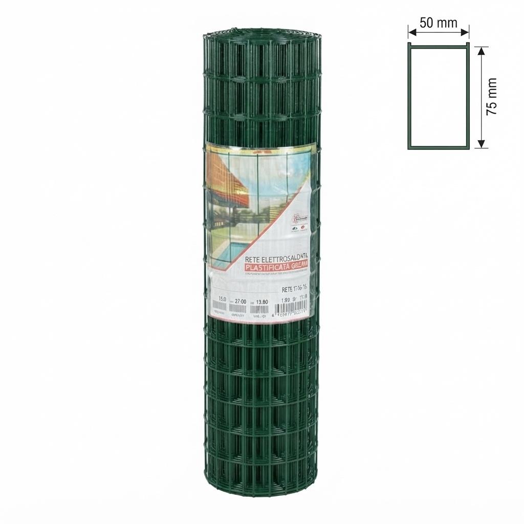 RETE RECINZIONE PLASTIFICATA VERDE