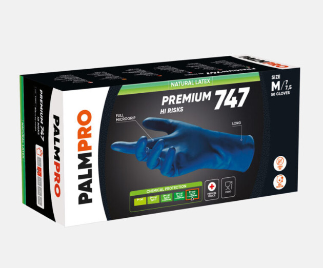GUANTI IN LATTICE PREMIUM 747 PZ.50 PALMPRO