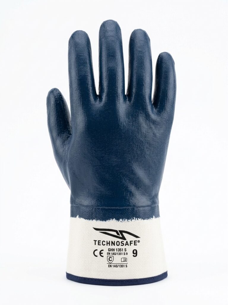 GUANTI ANTIOLIO NBR BLU C/MANICHETTA ACTIVE GEAR