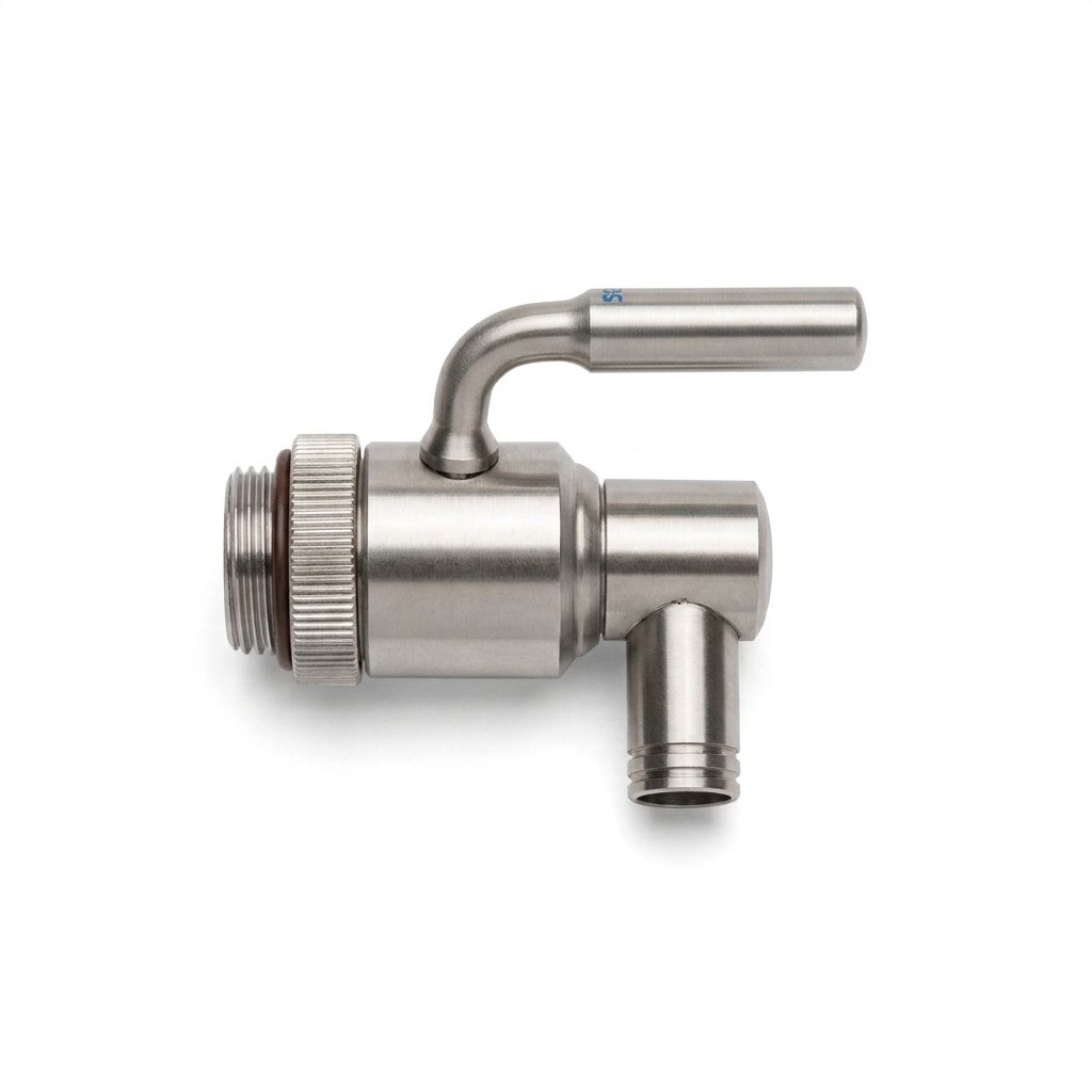 RUBINETTO 1/2" ACCIAIO INOX SALVAGOCCIA