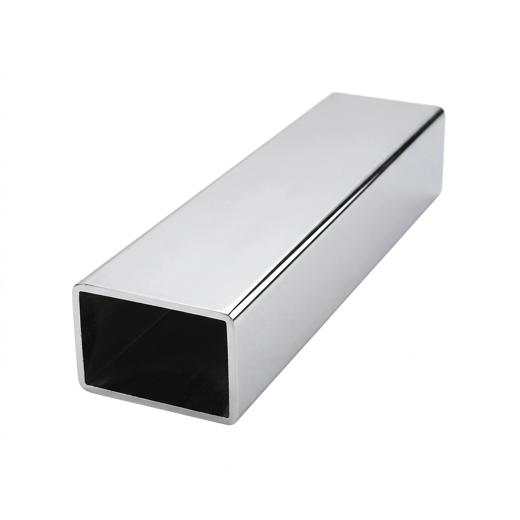 PROFILO ALLUMINIO RETTANGOLARE 20X10 MM CROMATO 2 MT