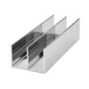 PROFILO ALLUMINIO DOPPIA U 16X12 MM CROMATO 2 MT