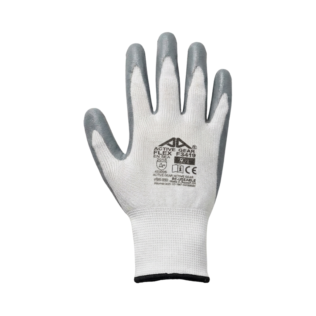 GUANTI IN NITRILE GRIGI ACTIVE GEAR