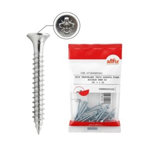VITI PER LEGNO INOX A2 TSP IMPRONTA CROCE BLISTER